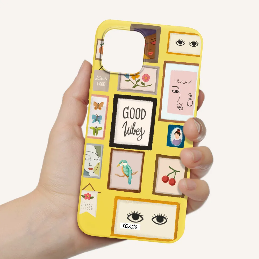 Photo Frames Apple iPhone 12 mini Silicone canary yellow Case