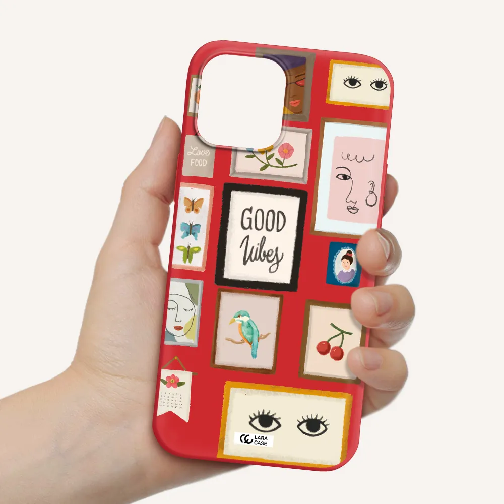 Photo Frames Apple iPhone 12 pro max Silicone Imperial Red Case