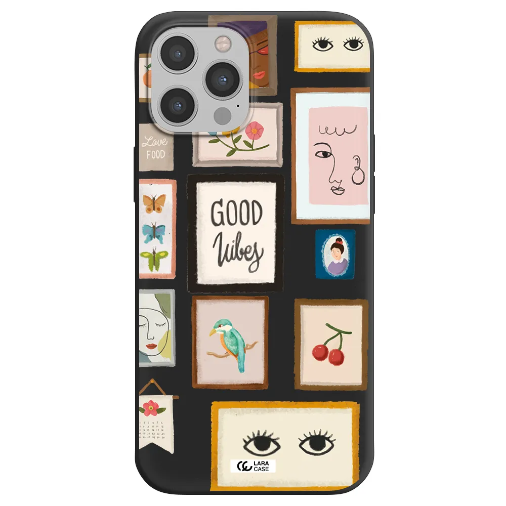 Photo Frames Apple iPhone 12 pro Silicone black Case