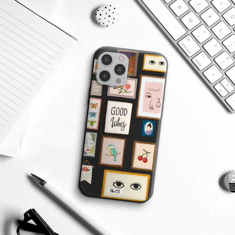 Photo Frames Apple iPhone 12 pro Silicone black Case