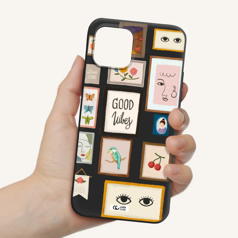 Photo Frames Apple iPhone 12 Silicone black Case