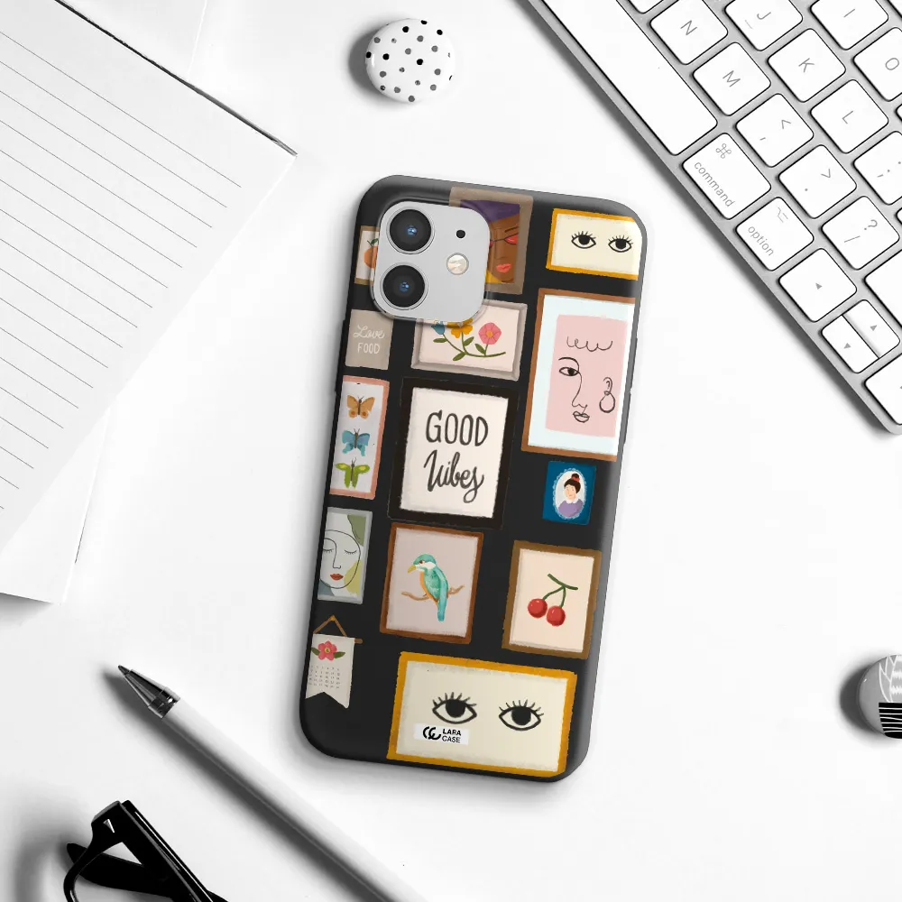 Photo Frames Apple iPhone 12 Silicone black Case