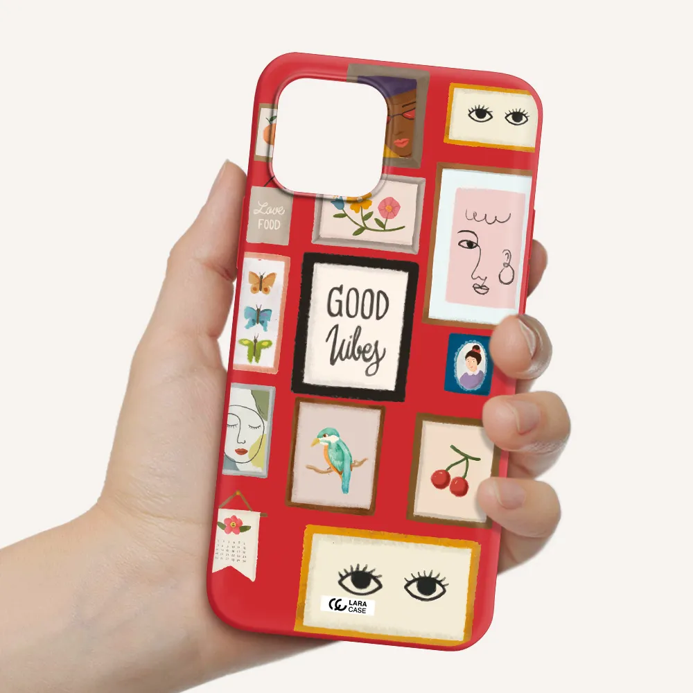 Photo Frames Apple iPhone 12 Silicone Imperial Red Case