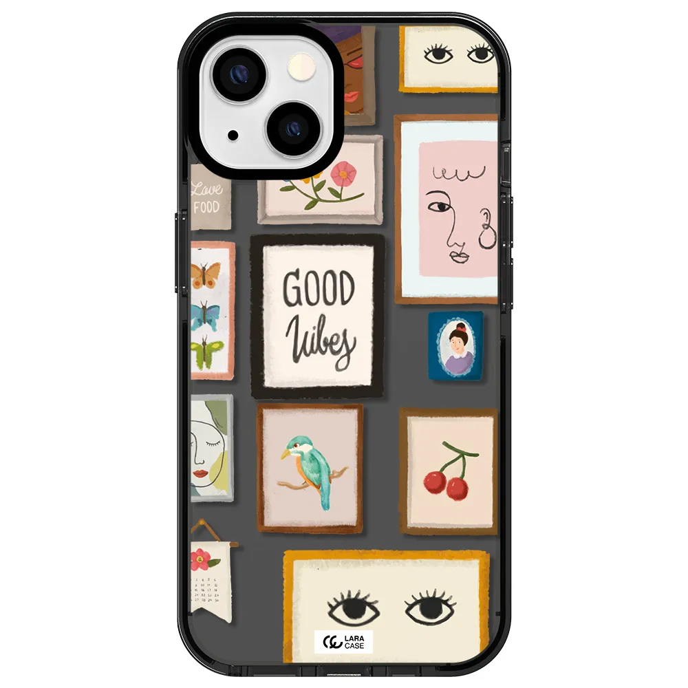 Photo Frames Apple iPhone 13 impact Smoke Black Case