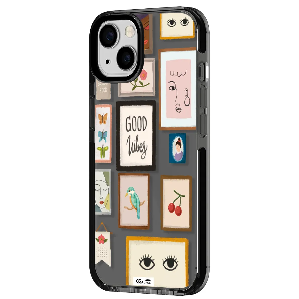 Photo Frames Apple iPhone 13 impact Smoke Black Case