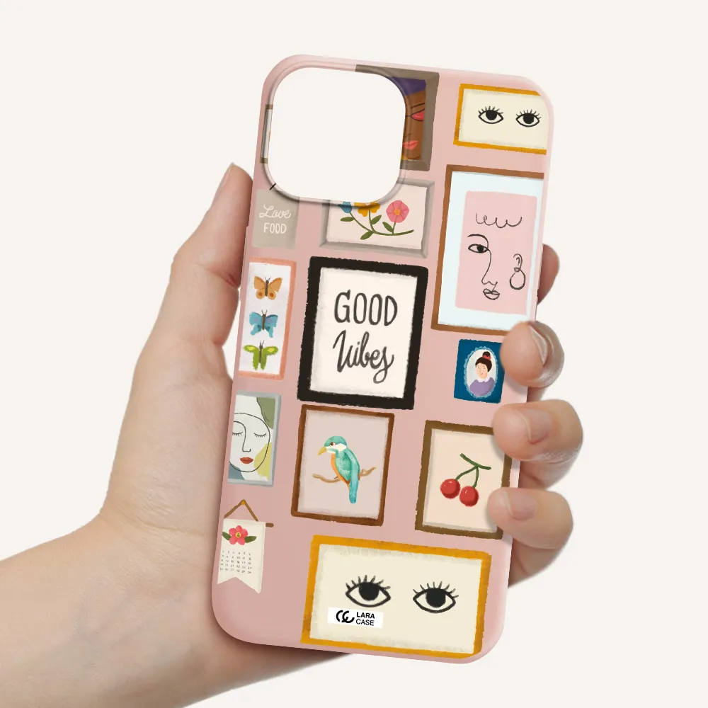 Photo Frames Apple iPhone 13 mini Silicone pastel pink Case