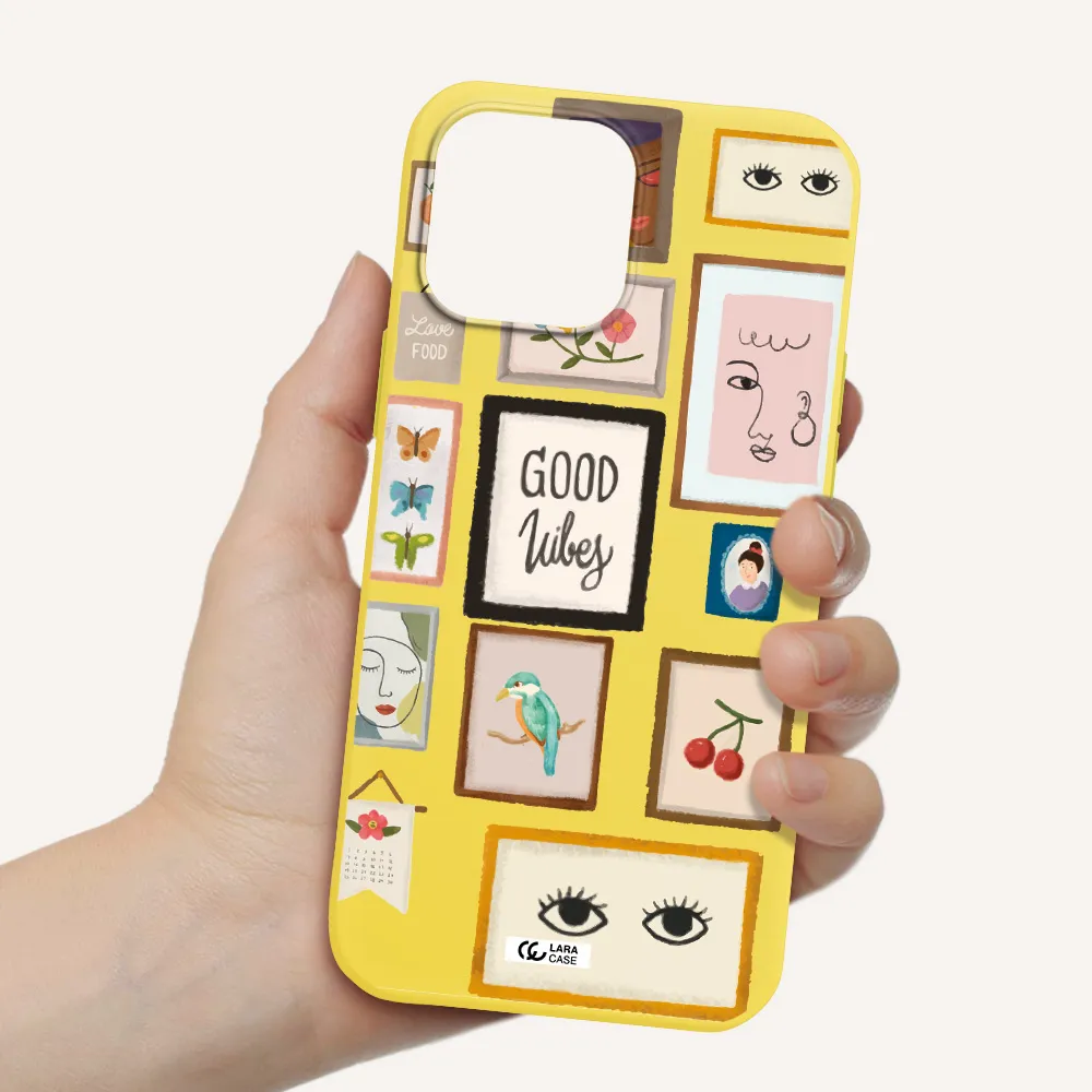 Photo Frames Apple iPhone 13 Pro Max Silicone canary yellow Case