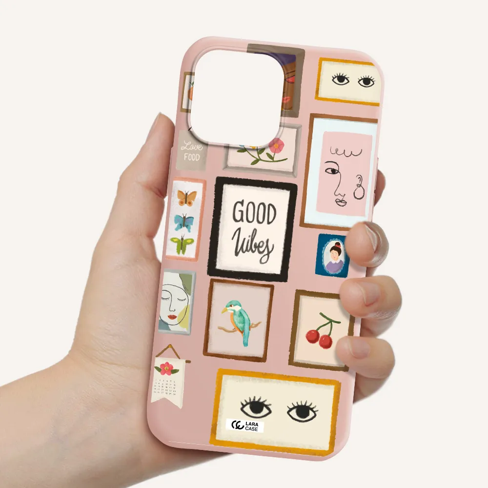 Photo Frames Apple iPhone 13 Pro Max Silicone pastel pink Case