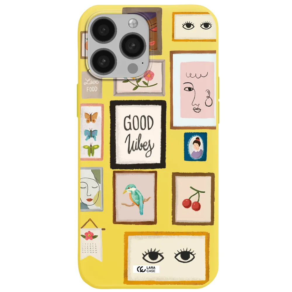 Photo Frames Apple iPhone 13 Pro Silicone canary yellow Case