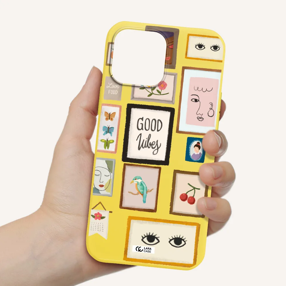 Photo Frames Apple iPhone 13 Pro Silicone canary yellow Case