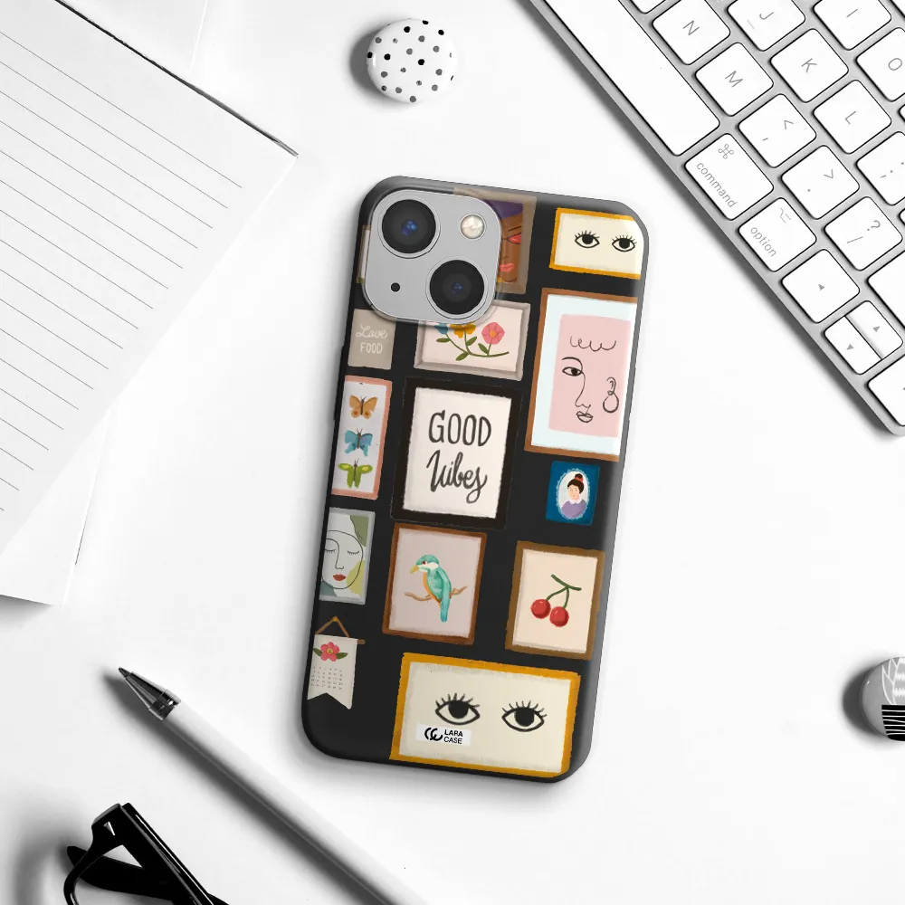 Photo Frames Apple iPhone 13 Silicone black Case