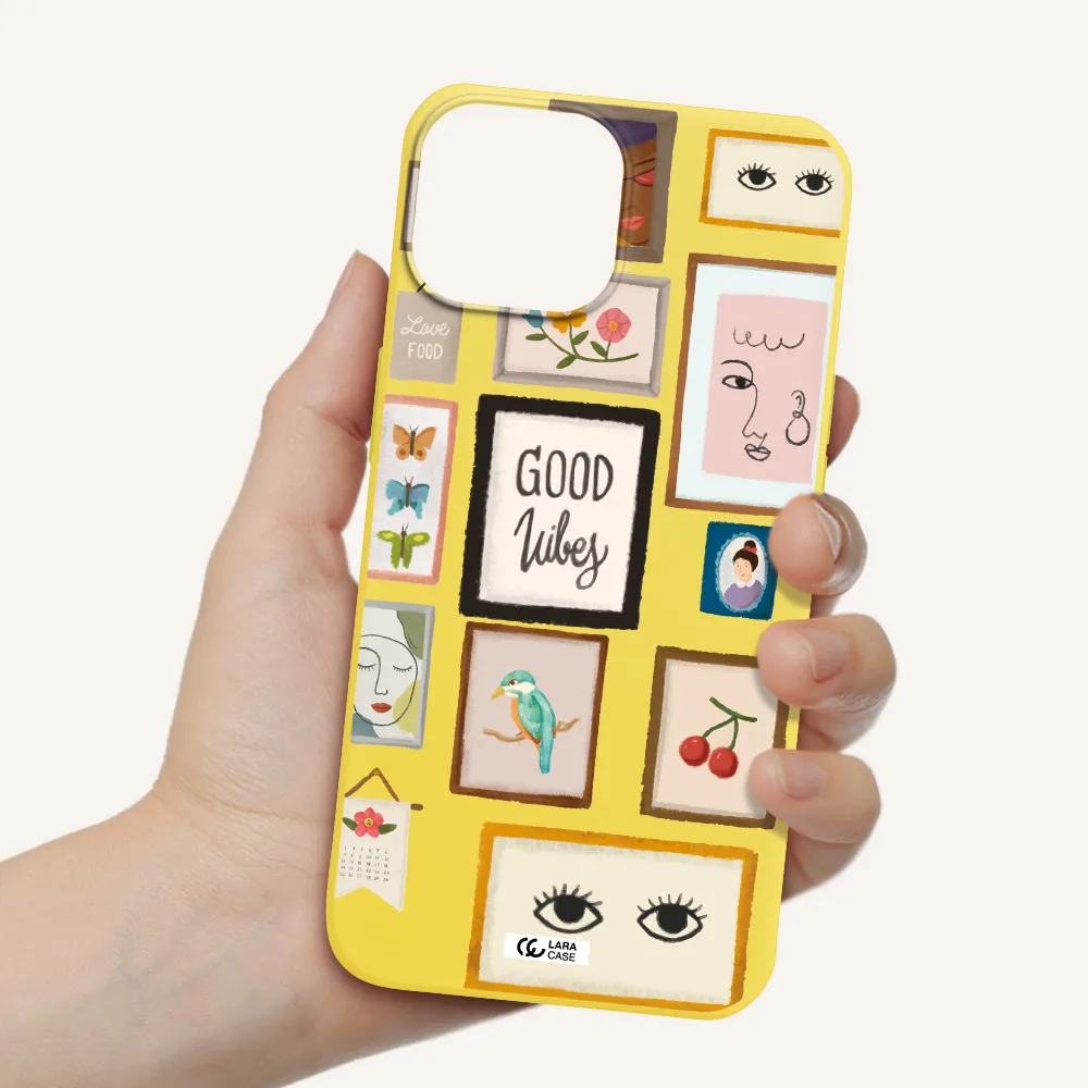 Photo Frames Apple iPhone 13 Silicone canary yellow Case