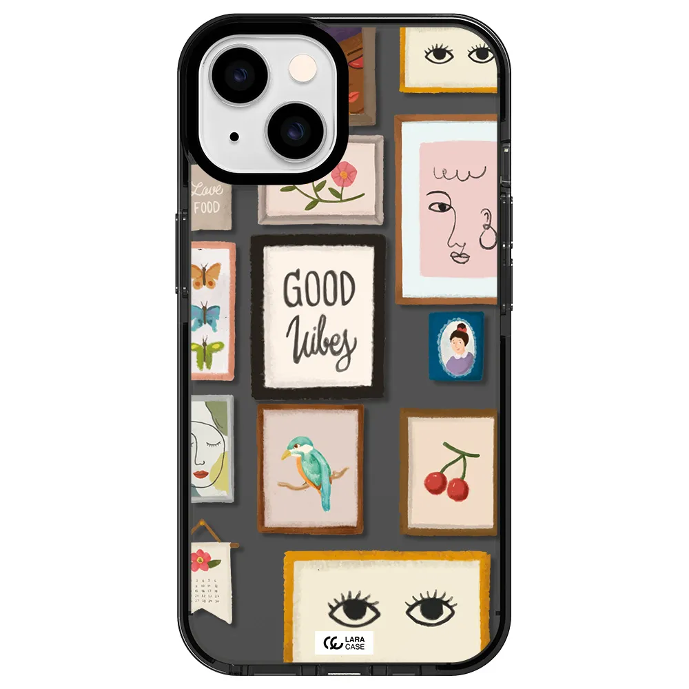 Photo Frames Apple iPhone 14 impact Smoke Black Case