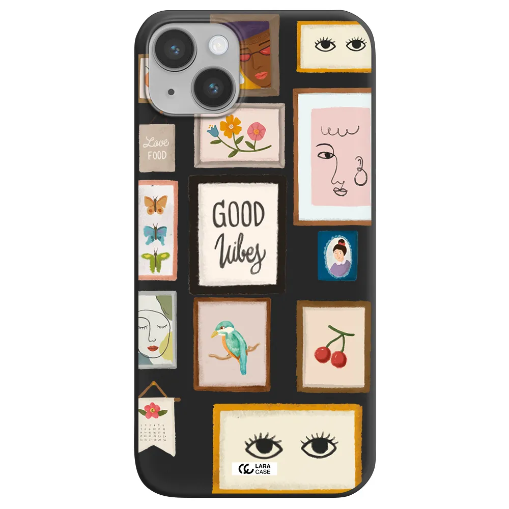 Photo Frames Apple iPhone 14 plus Silicone black Case