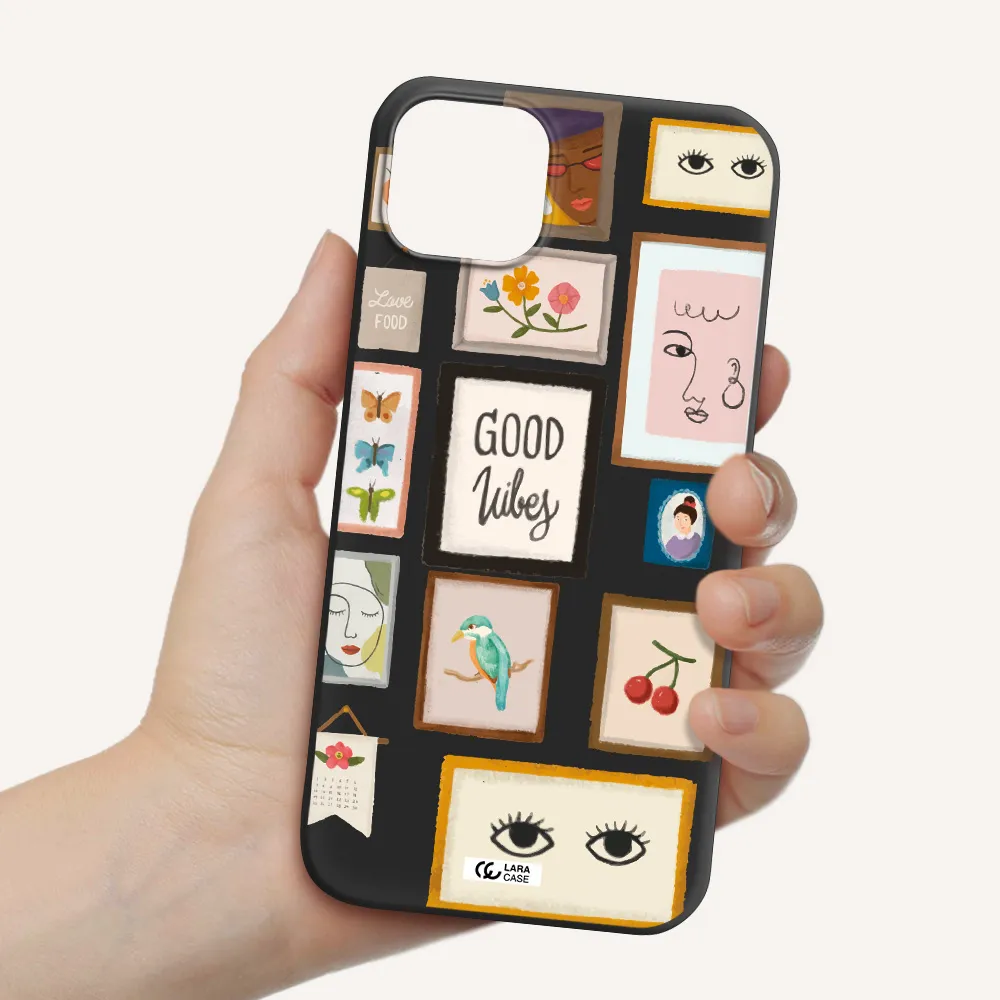 Photo Frames Apple iPhone 14 plus Silicone black Case