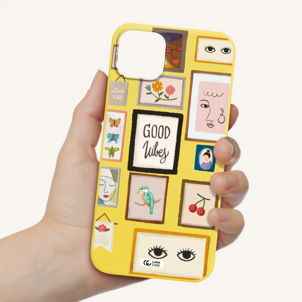 Photo Frames Apple iPhone 14 plus Silicone canary yellow Case