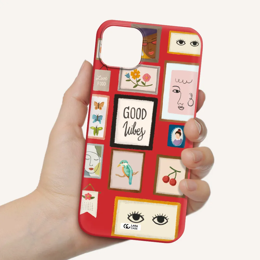 Photo Frames Apple iPhone 14 plus Silicone Imperial Red Case