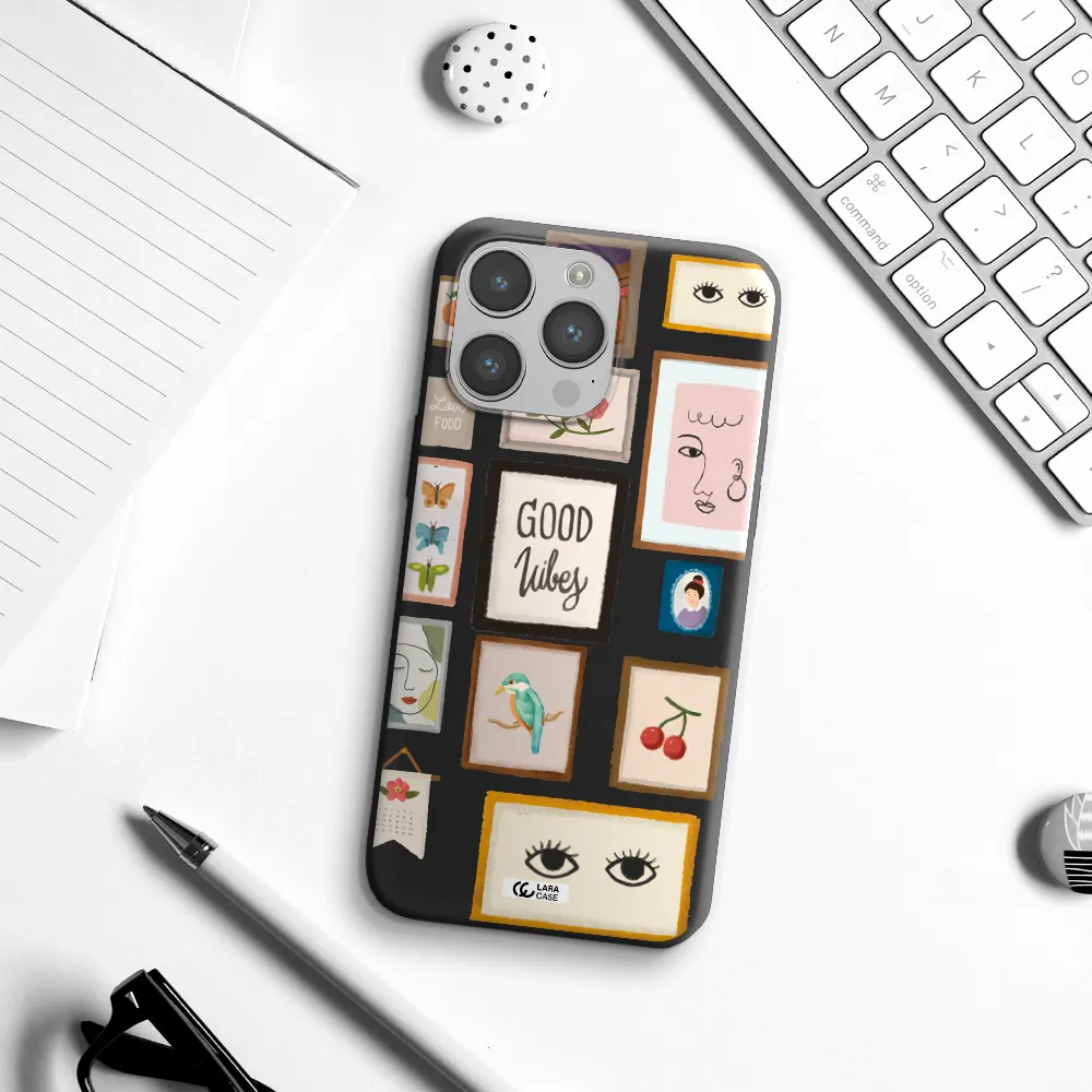 Photo Frames Apple iPhone 14 pro max Silicone black Case