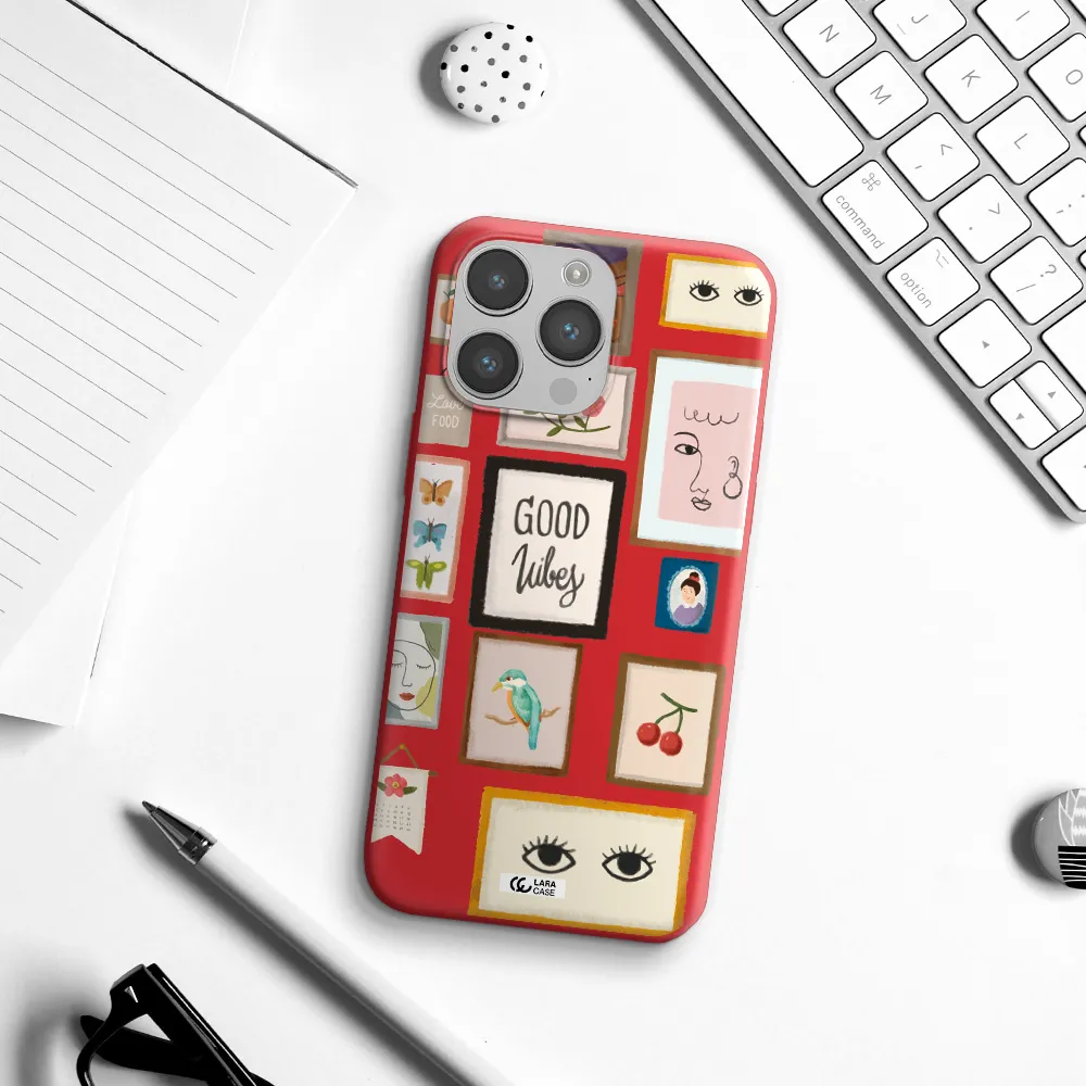 Photo Frames Apple iPhone 14 pro max Silicone Imperial Red Case