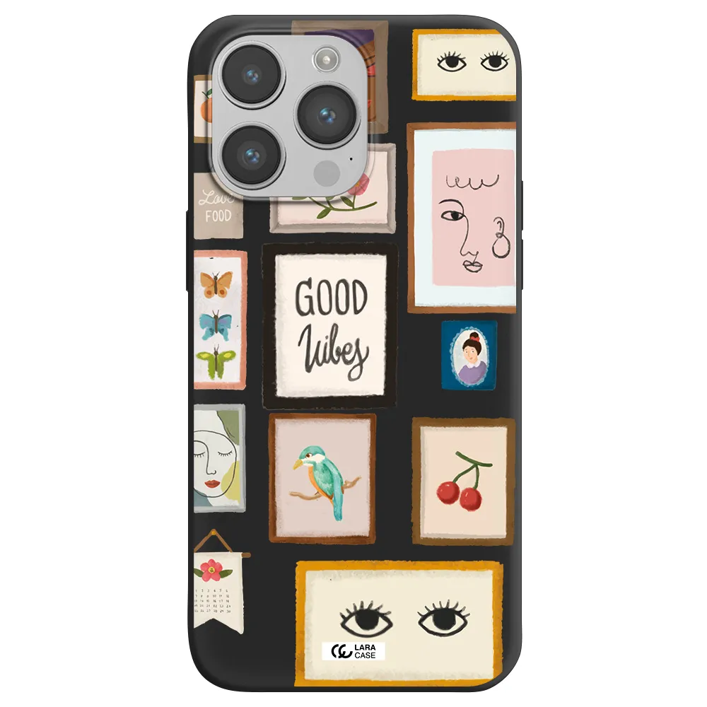 Photo Frames Apple iPhone 14 pro Silicone black Case