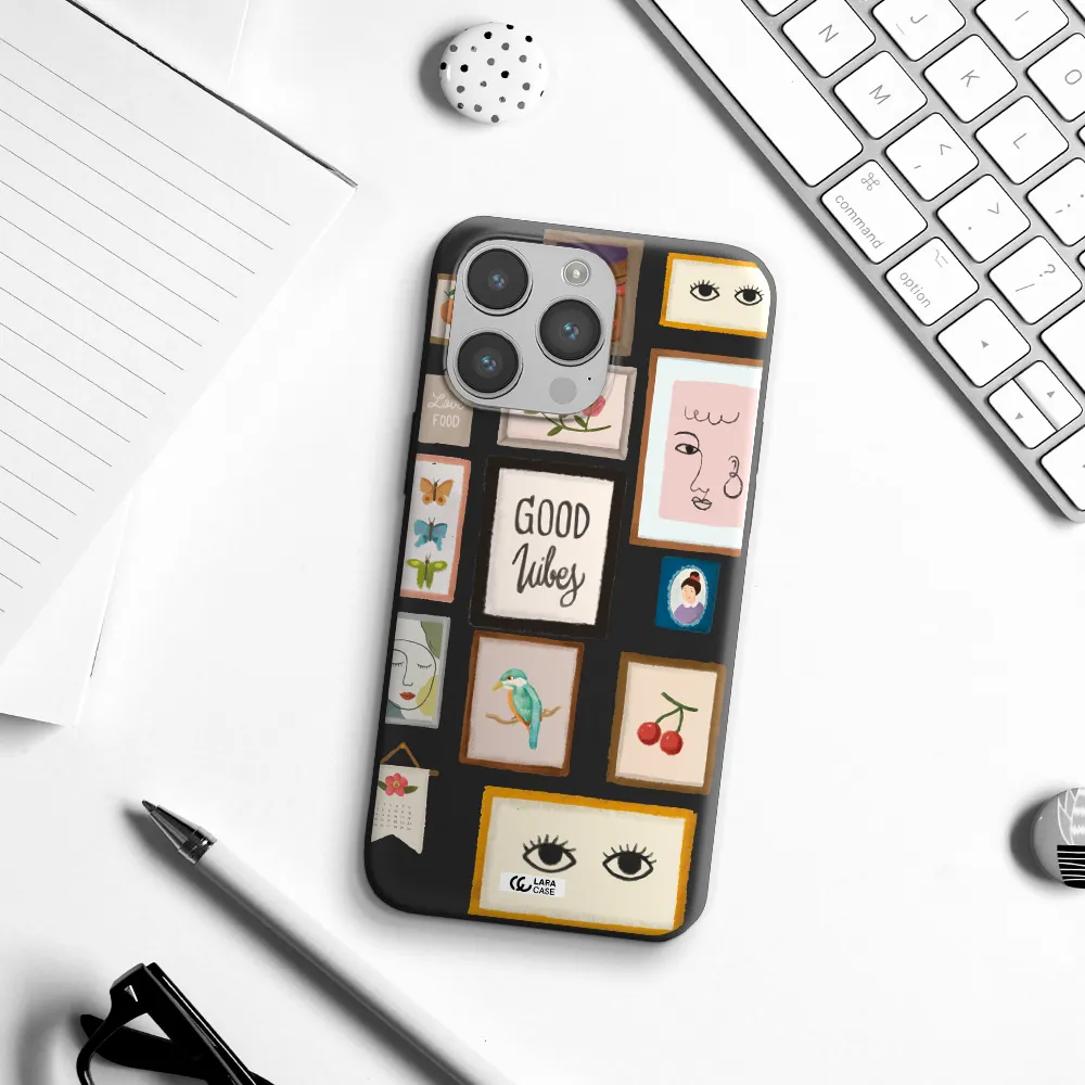 Photo Frames Apple iPhone 14 pro Silicone black Case