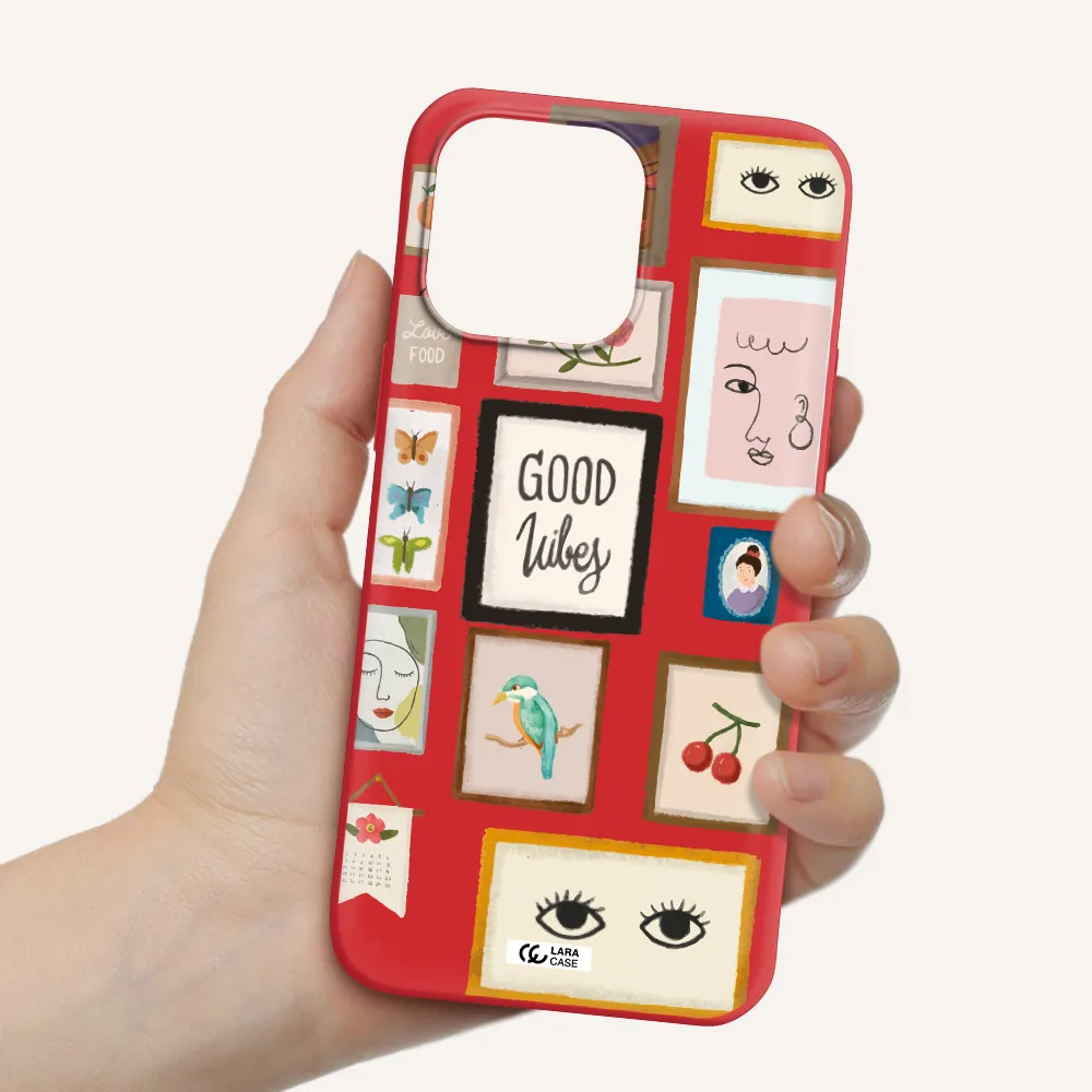 Photo Frames Apple iPhone 14 pro Silicone Imperial Red Case