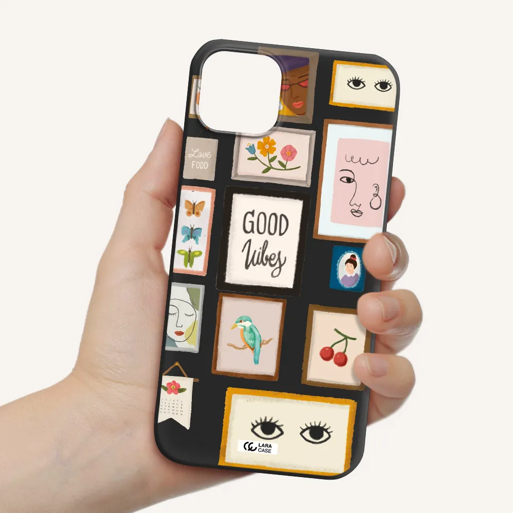 Photo Frames Apple iPhone 14 Silicone black Case