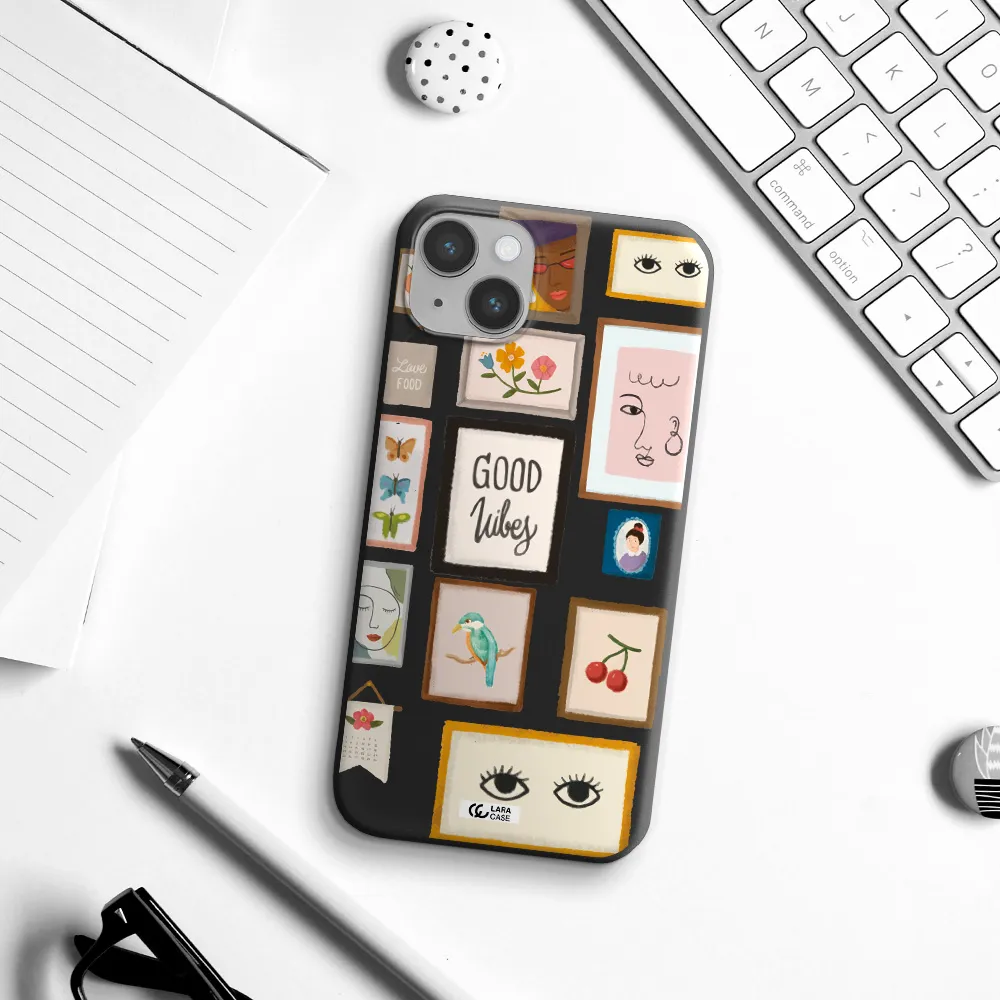 Photo Frames Apple iPhone 14 Silicone black Case