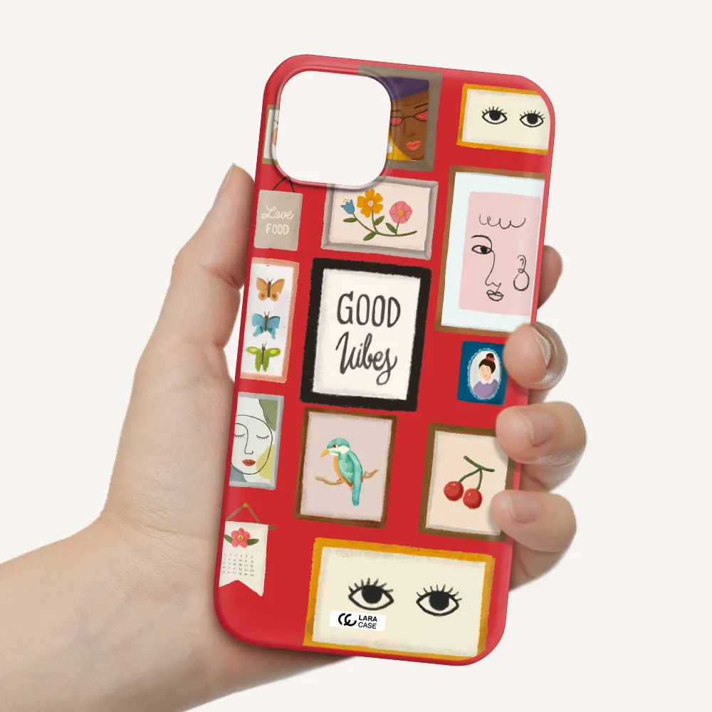 Photo Frames Apple iPhone 14 Silicone Imperial Red Case