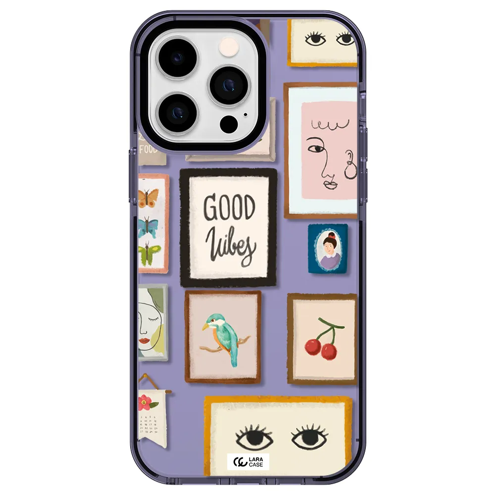 Photo Frames Apple iPhone 15 Pro impact Lilac Case