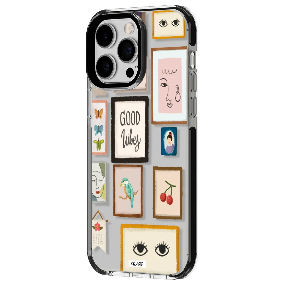 Photo Frames Apple iPhone 15 Pro Max impact black border Case