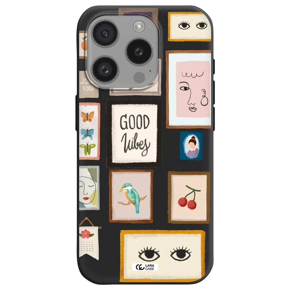 Photo Frames Apple Iphone 15 Pro Silicone Black Case