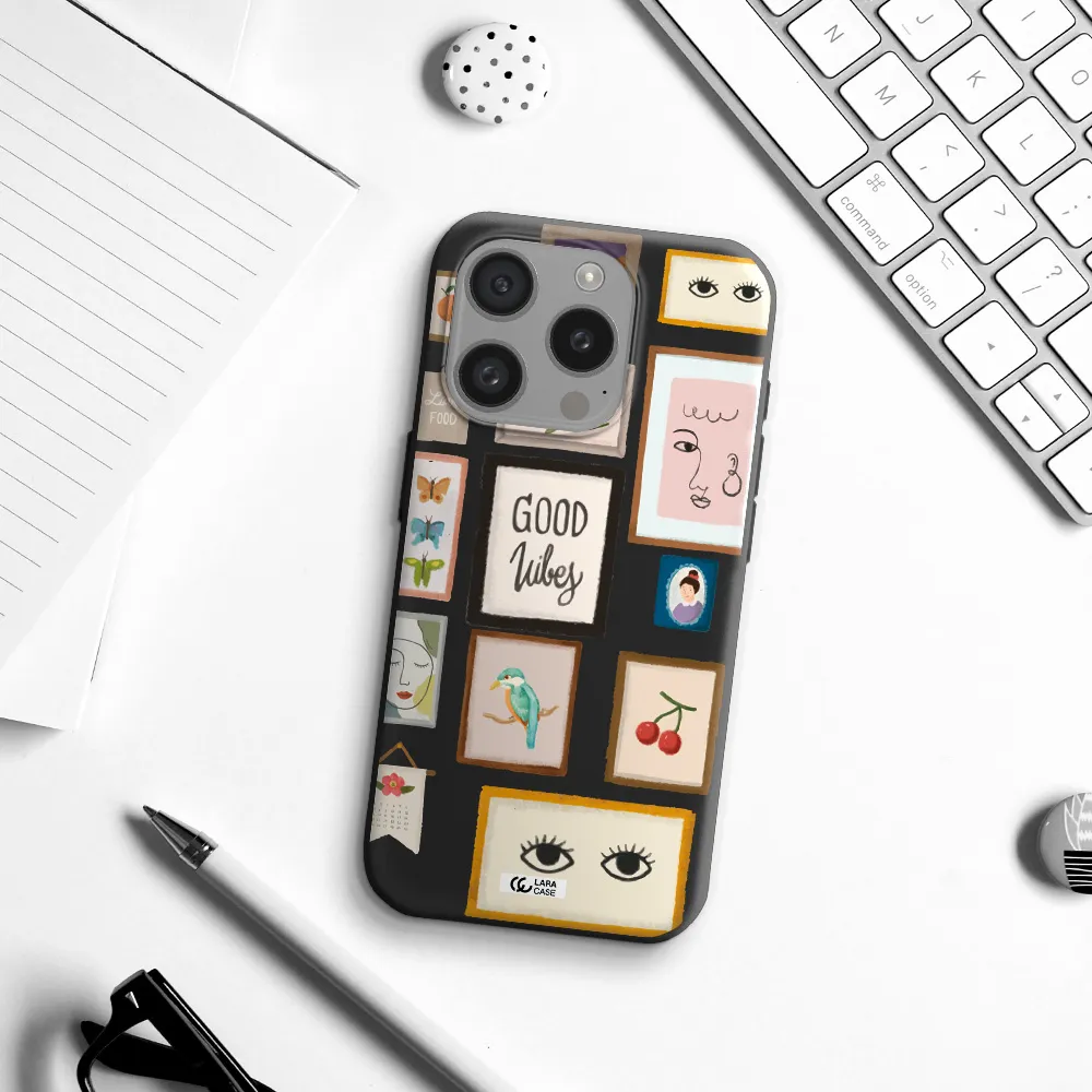 Photo Frames Apple Iphone 15 Pro Silicone Black Case