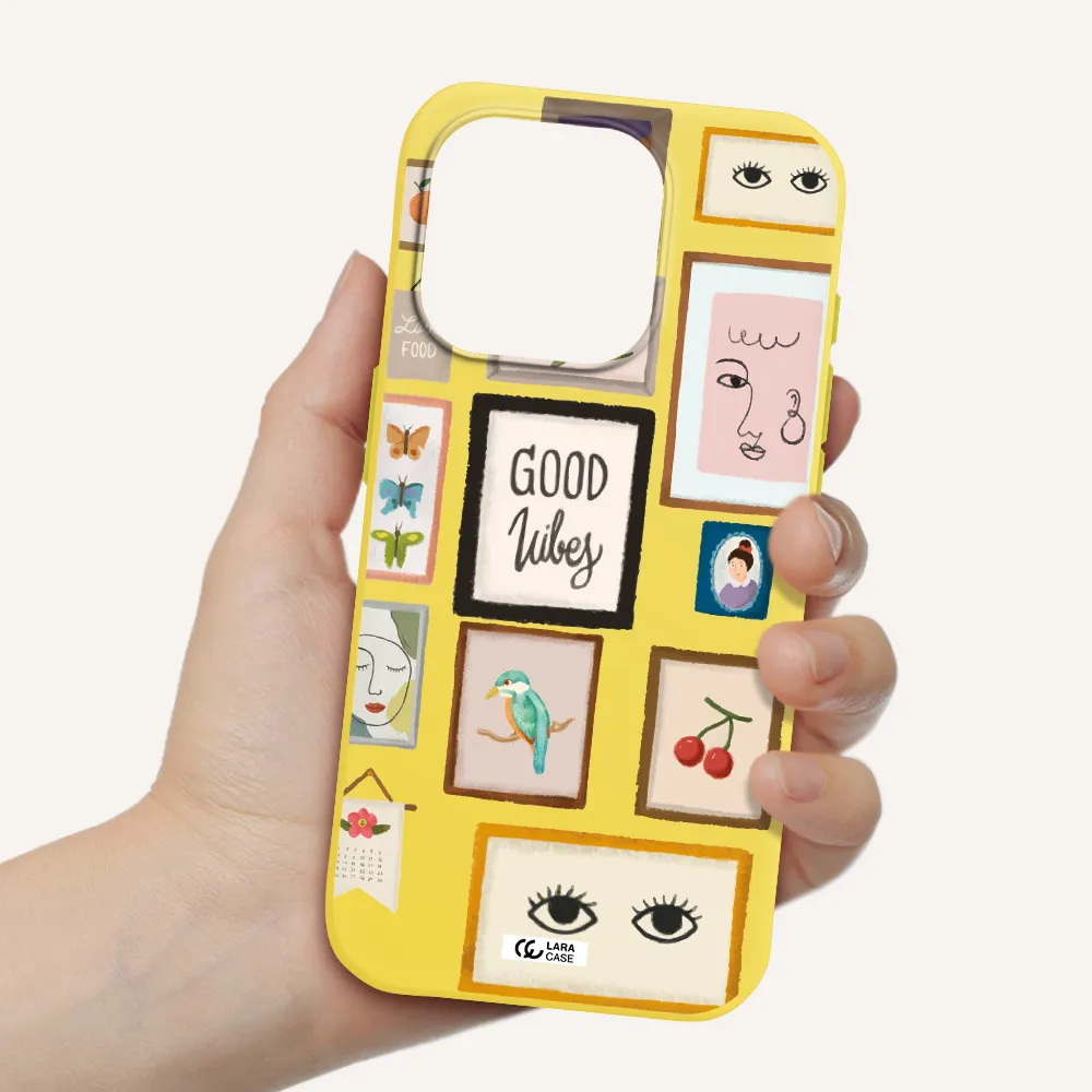 Photo Frames Apple Iphone 15 Pro Silicone Canary Yellow Case