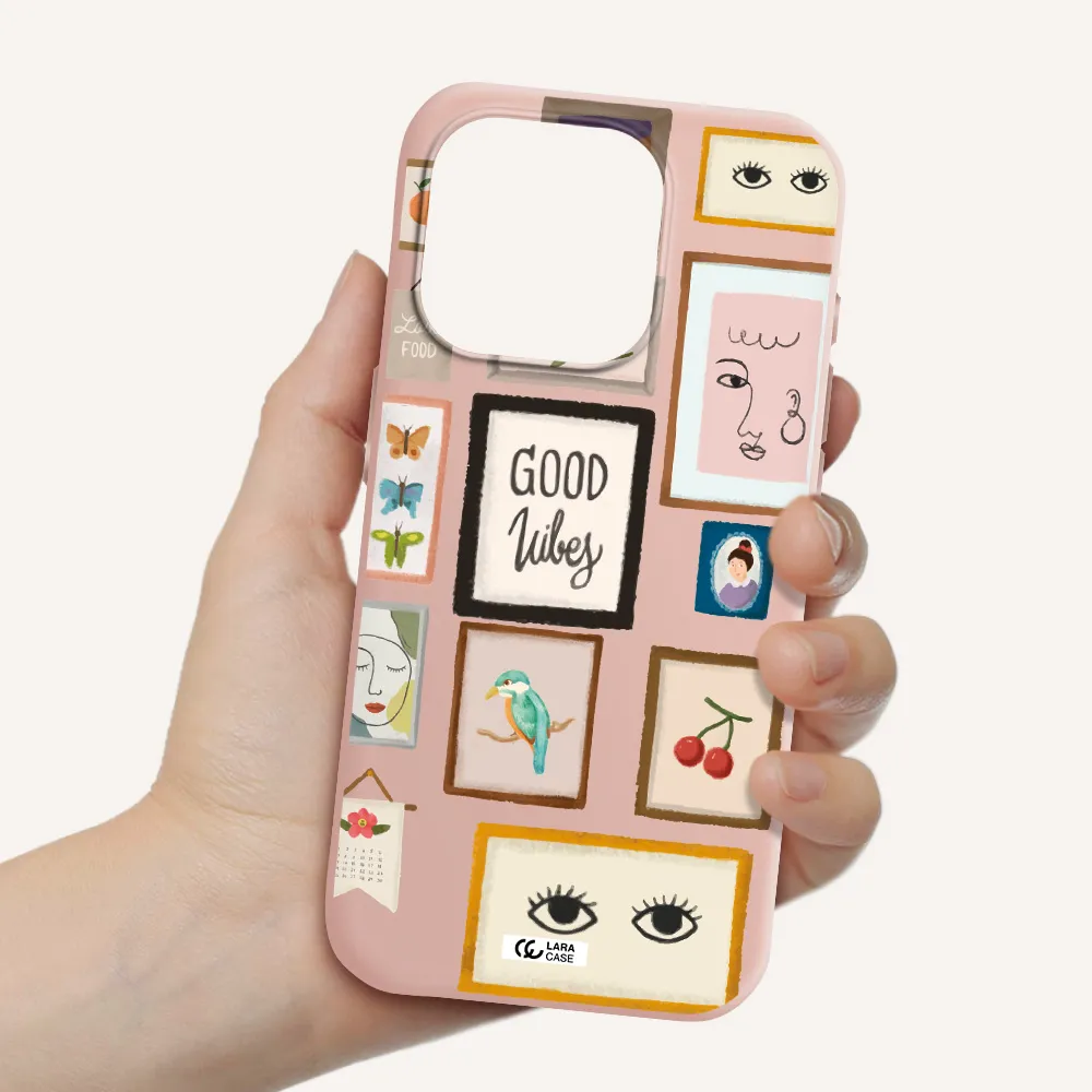 Photo Frames Apple Iphone 15 Pro Silicone Pastel Pink Case