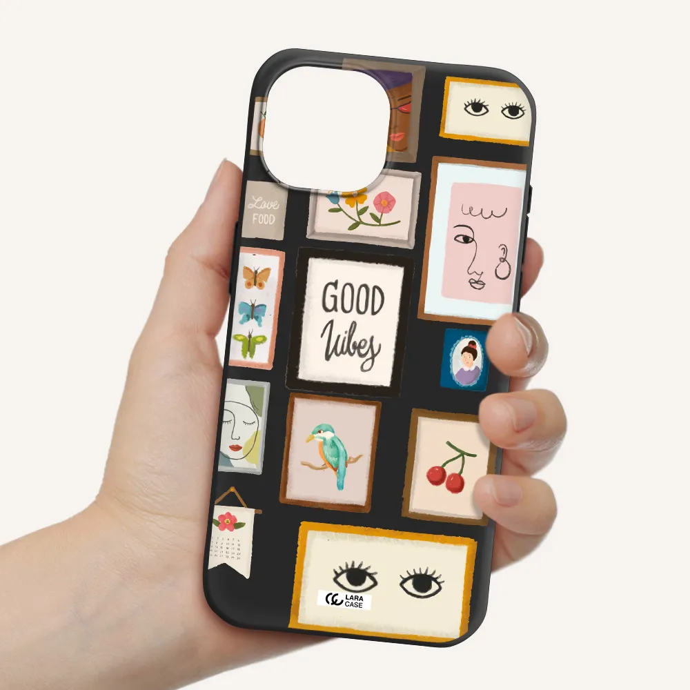 Photo Frames Apple iPhone 15 Silicone black Case