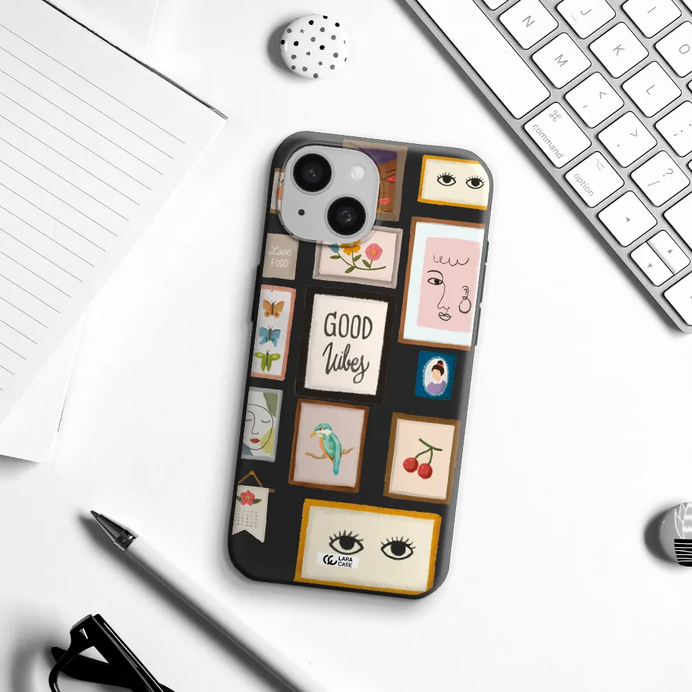 Photo Frames Apple iPhone 15 Silicone black Case