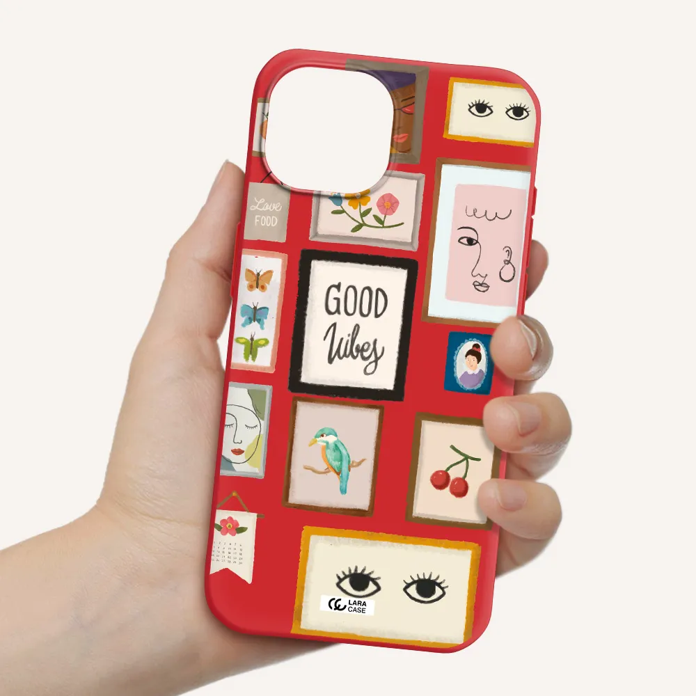 Photo Frames Apple Iphone 15 Silicone Imperial Red Case