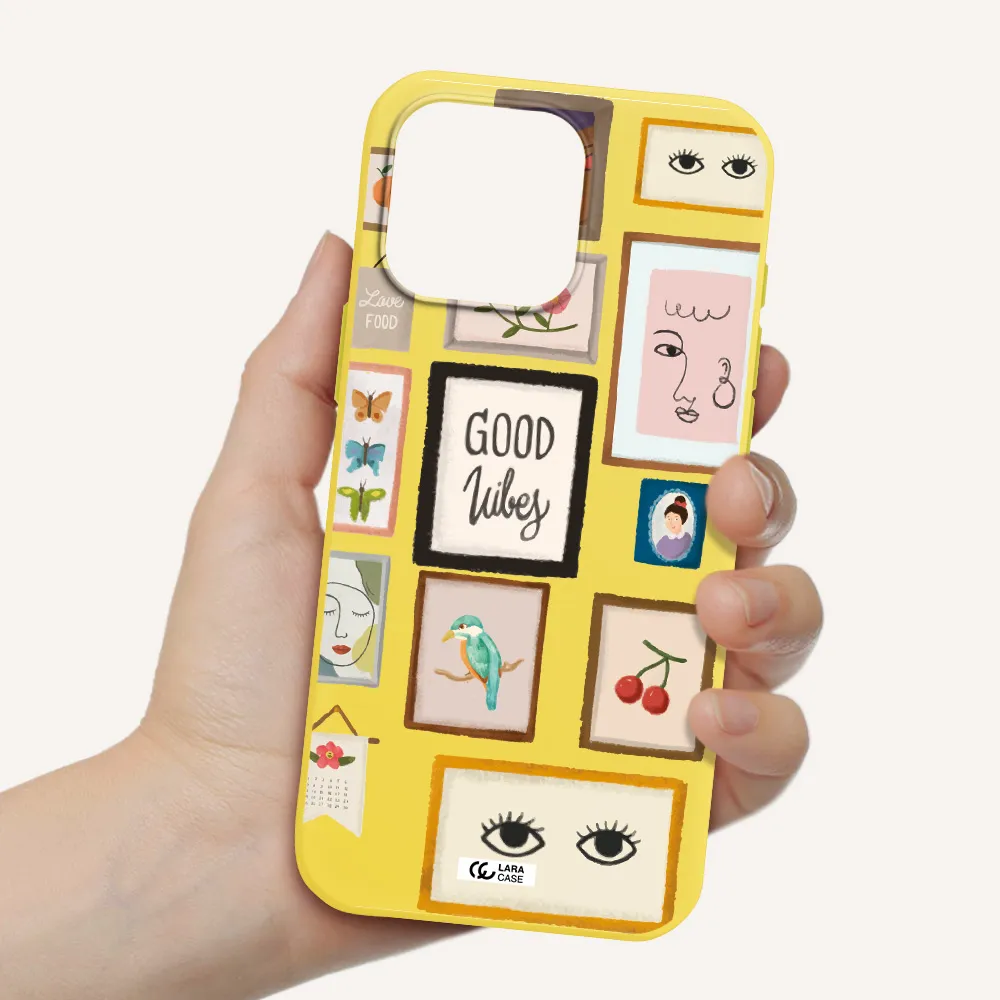 Photo Frames Apple Iphone 16 Pro Max Silicone Canary Yellow Case