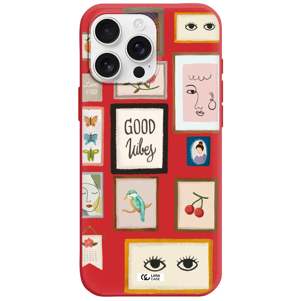 Photo Frames Apple Iphone 16 Pro Max Silicone Imperial Red Case