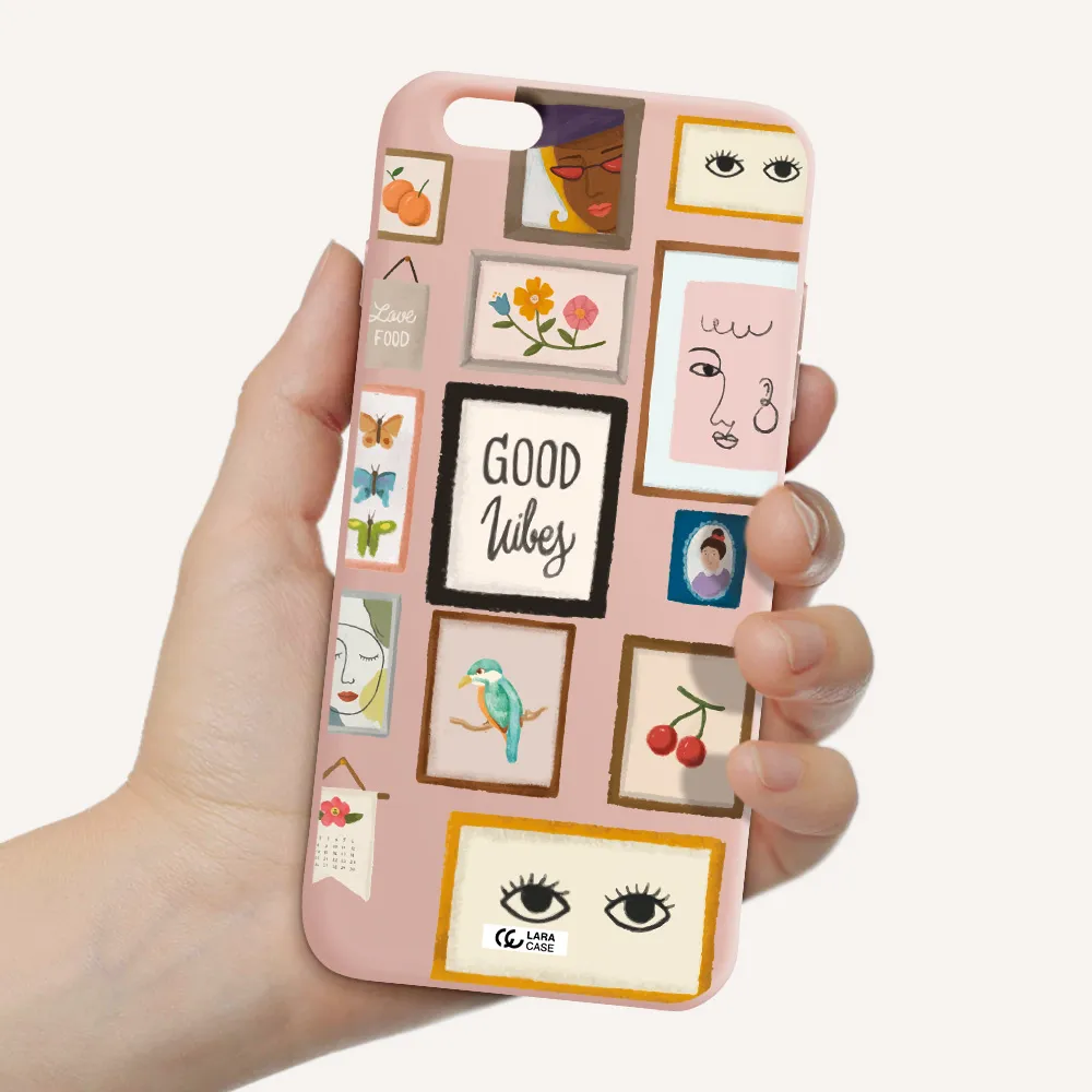 Photo Frames Apple iPhone 6 plus Silicone pastel pink Case