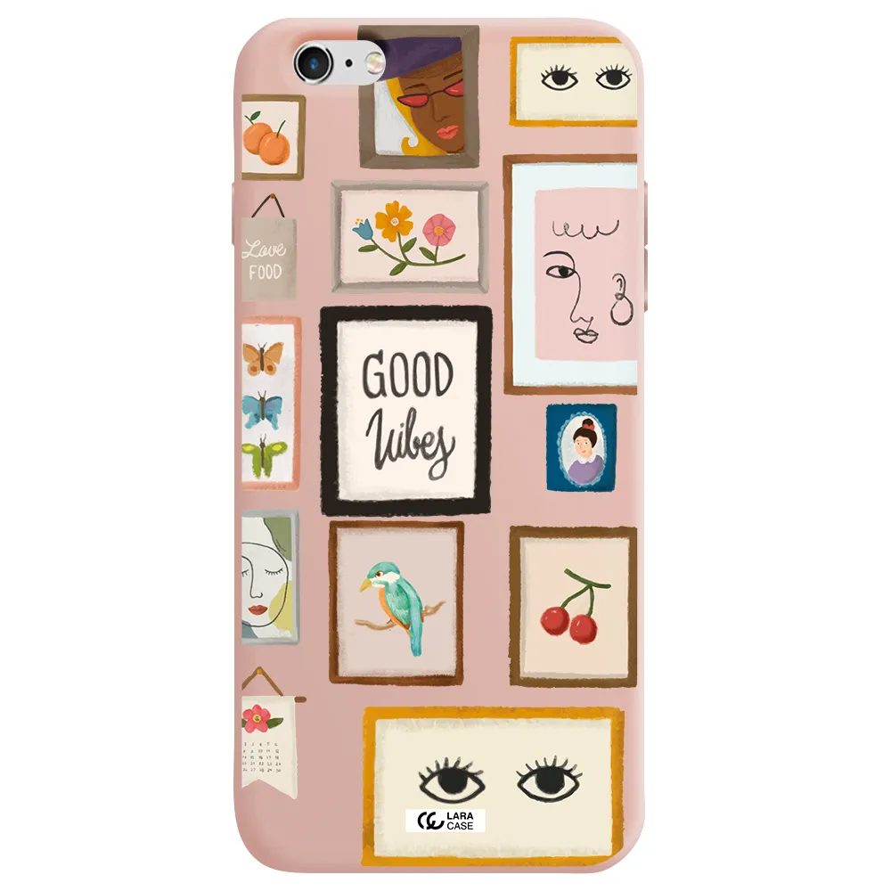 Photo Frames Apple iPhone 6 s plus Silicone pastel pink Case