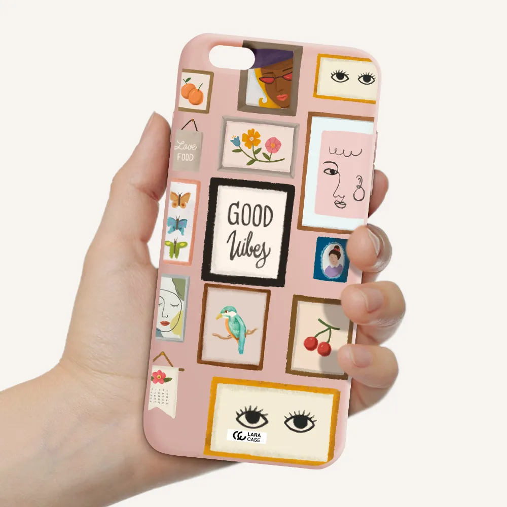 Photo Frames Apple iPhone 6 s plus Silicone pastel pink Case