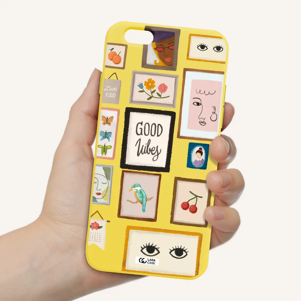 Photo Frames Apple iPhone 6 Silicone canary yellow Case