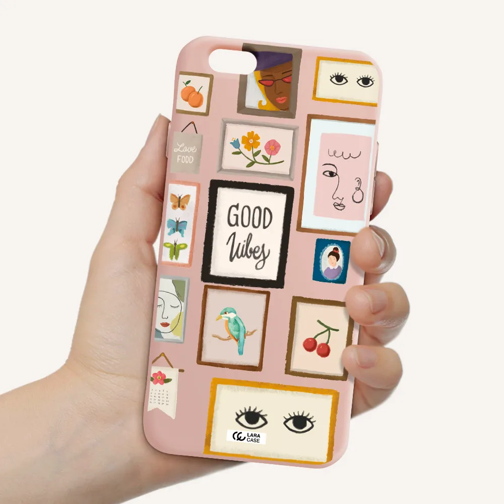 Photo Frames Apple iPhone 6 Silicone pastel pink Case