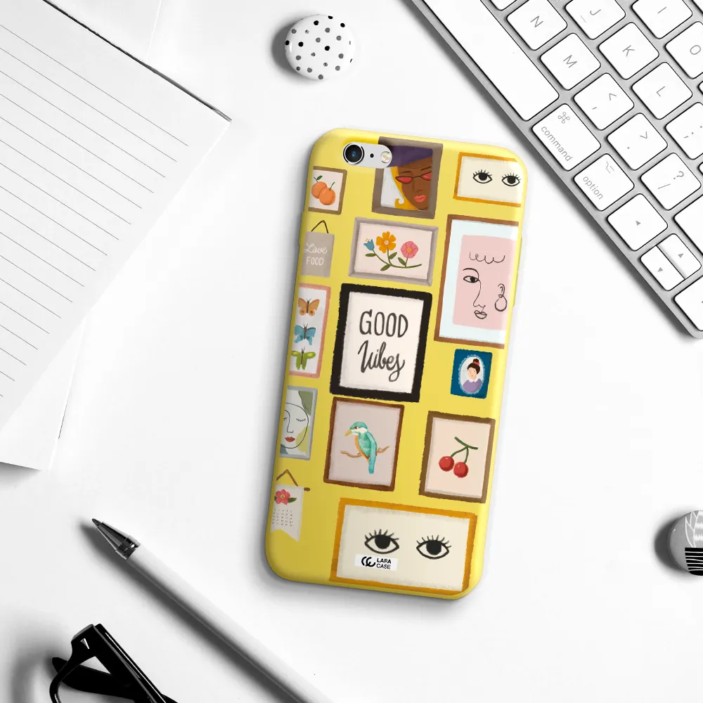 Photo Frames Apple iPhone 6S Silicone canary yellow Case