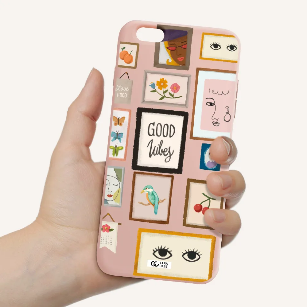 Photo Frames Apple iPhone 6S Silicone pastel pink Case