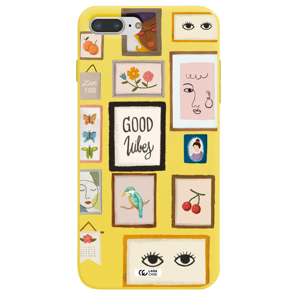 Photo Frames Apple iPhone 7 plus Silicone canary yellow Case