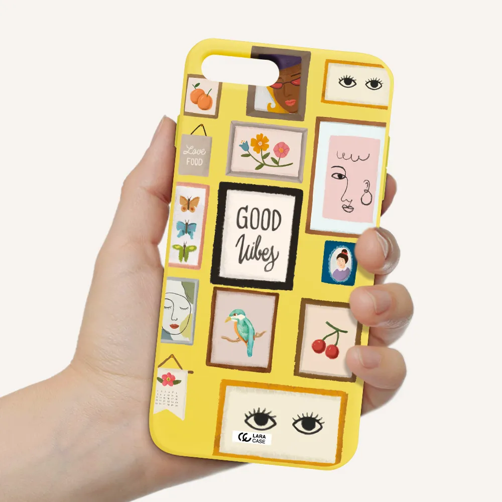 Photo Frames Apple iPhone 7 plus Silicone canary yellow Case