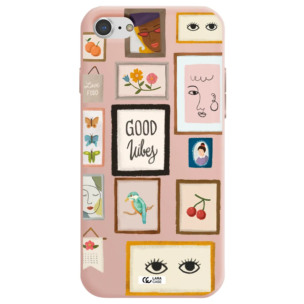 Photo Frames Apple iPhone 7 Silicone pastel pink Case